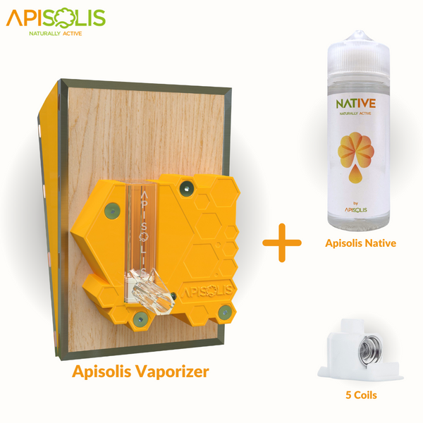 Apisolis Smoker Kit | Vaporizer + Native Fluid + 5x Coils